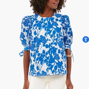 Tuckernuck Hyacinth House Blue Floral Fiona Top